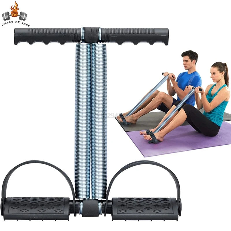 Elastic Sit Up Pull Rope Pedal Resistance Band Powerful Spring Drawstring Tummy Trimmer Equipment for Home Gym Bodybuilding