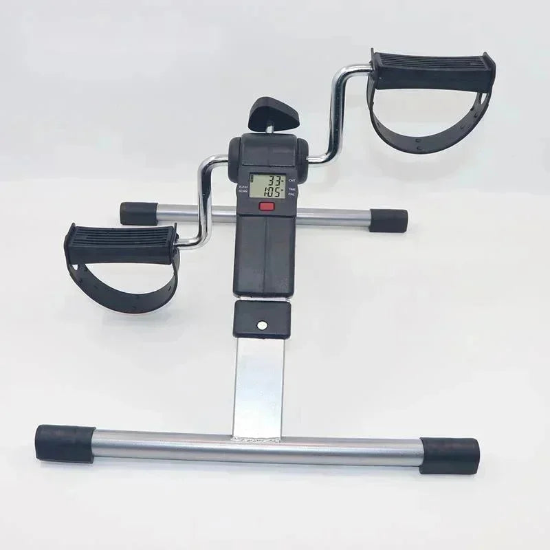 Mini Folding Bike 2.5kg Household Mini Black Colored Steel Pipe Electroplated Fitness Bike Folding Leg Trainer