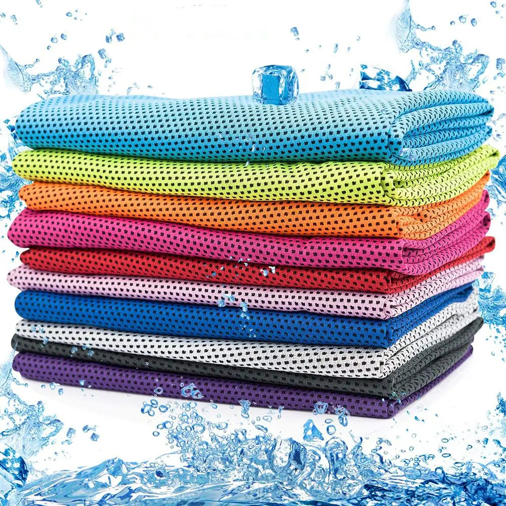 Golf Bowling Yoga Workout Travel Cooling Towel Cold Feeling Towel Quick-Dry Beach Towel Instant Cooling