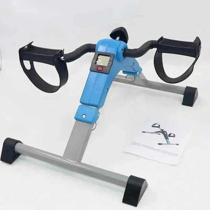 Mini Folding Bike 2.5kg Household Mini Black Colored Steel Pipe Electroplated Fitness Bike Folding Leg Trainer