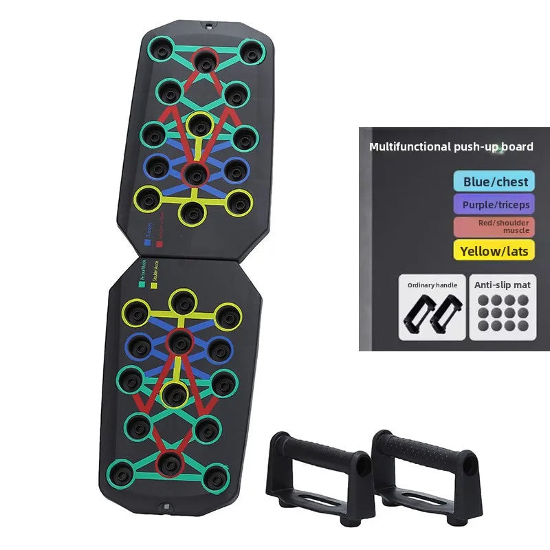 Portable Foldable Push Up Board Set with Handles Home Workout Fitness Tool Chest Abdominal Arm Back Muscle Training