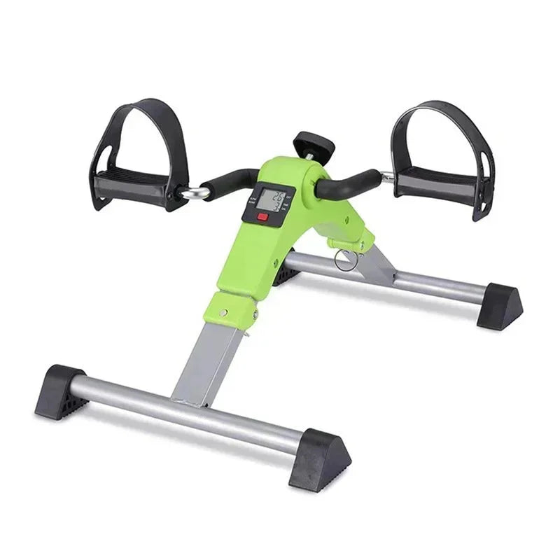 Mini Folding Bike 2.5kg Household Mini Black Colored Steel Pipe Electroplated Fitness Bike Folding Leg Trainer