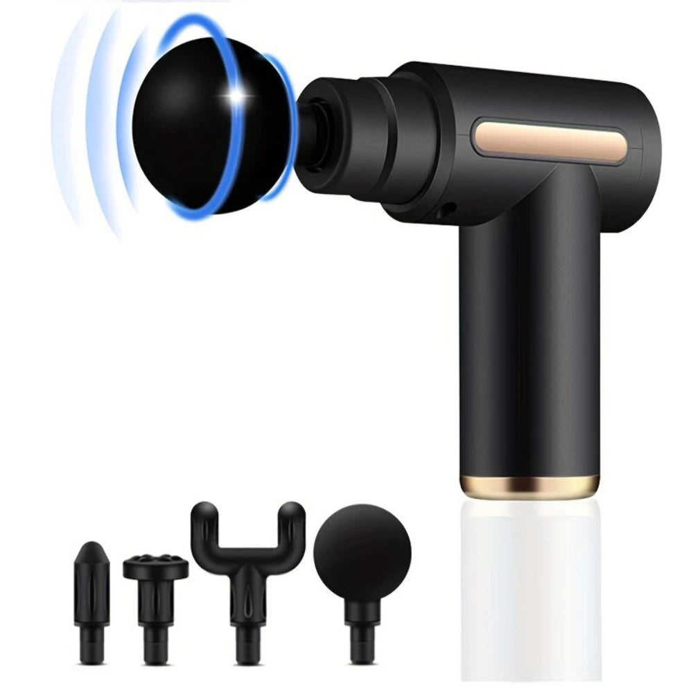 Portable Electric Vibrating Fascia Gun Multifunctional Muscle Massager For Body Muscle Relaxation Fitness Workout Recovery Home