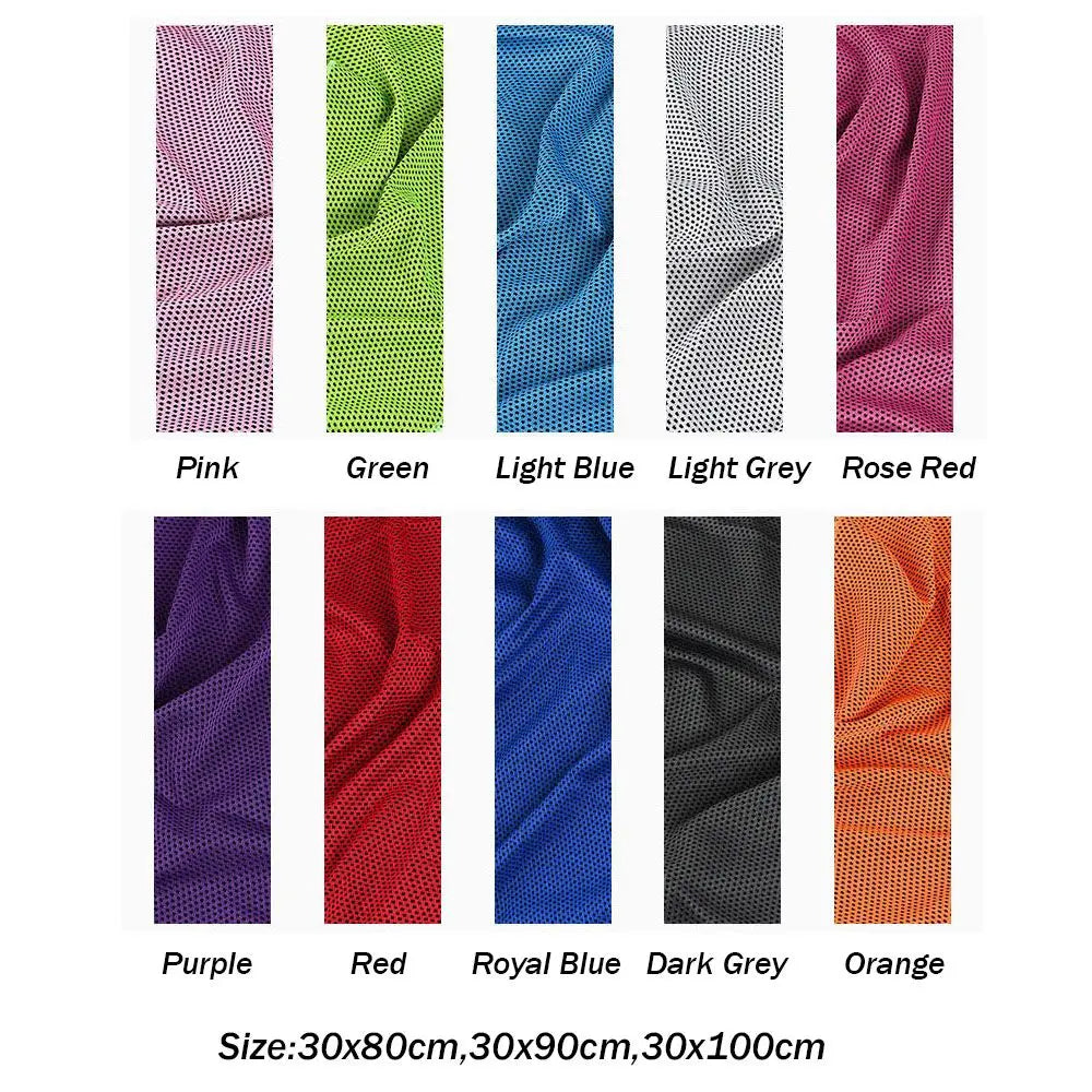 Golf Bowling Yoga Workout Travel Cooling Towel Cold Feeling Towel Quick-Dry Beach Towel Instant Cooling